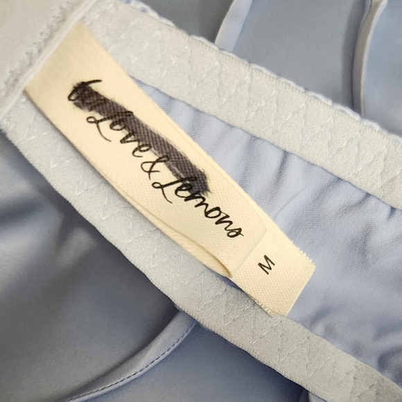 New!For Love And Lemons Paloma Satin Slip Dress - Picture 15 of 16